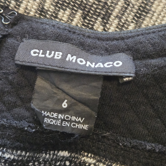 Club Monoco Women Gray Black Short Sleeve Round Neck Mini Dress Size 6 - Picture 5 of 6